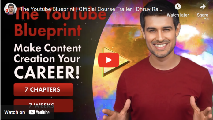 dhruv rathee a youtube and a social activist course free download the youtube blueprint